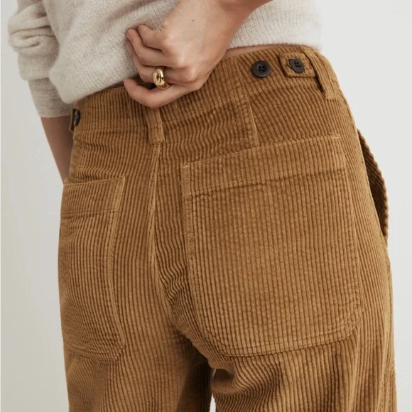 Madewell Griff Superwide-Leg Fatigue Cargo Pants in Garment-Dyed Corduroy - Picture 5 of 12